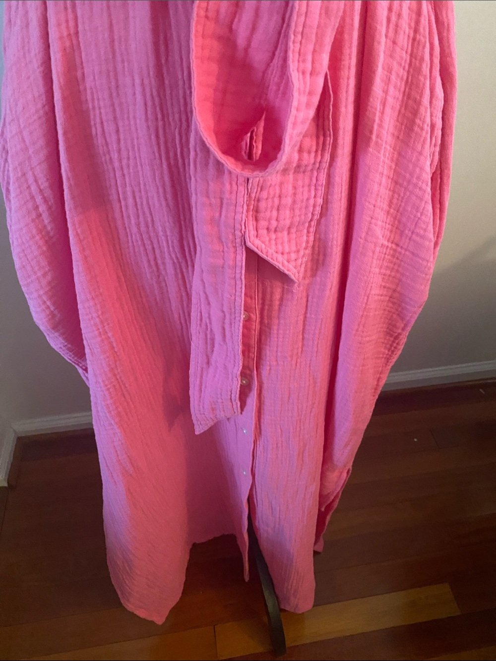 Loft Beach NWT size large pink button front dress - Picture 4 of 8